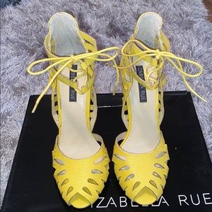 Yellow Heeled Sandal